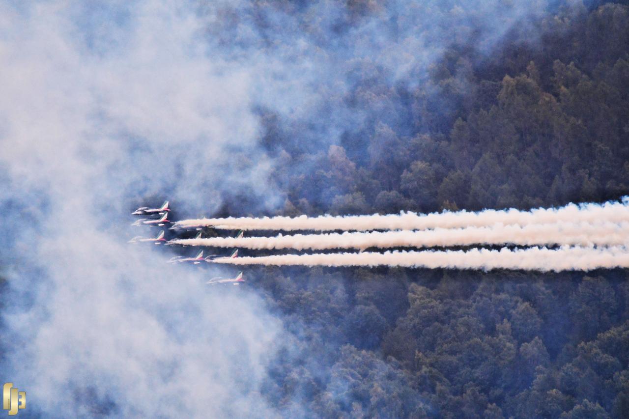 Les Frecce tricolori à l'entrainement 