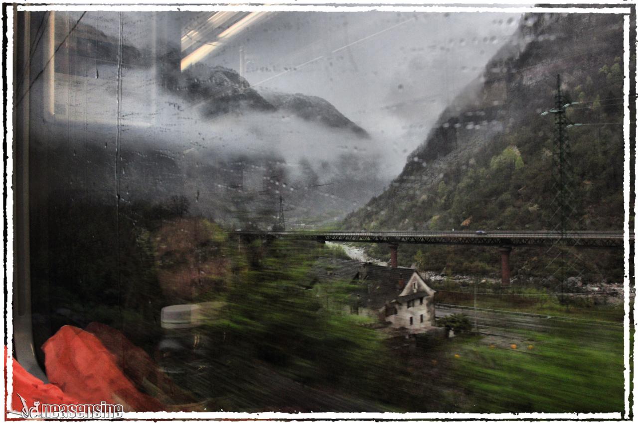 Dans le train via Domodossola