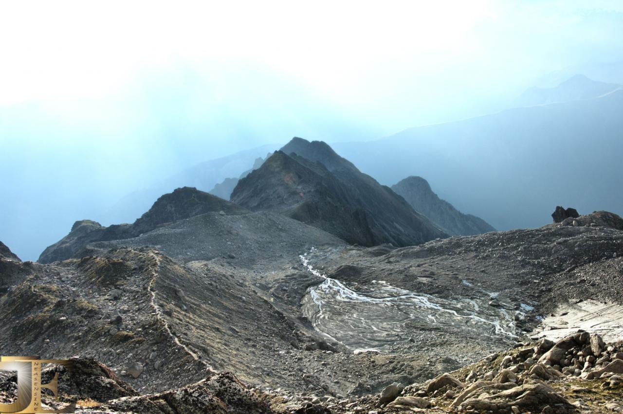 La moraine d'Orny