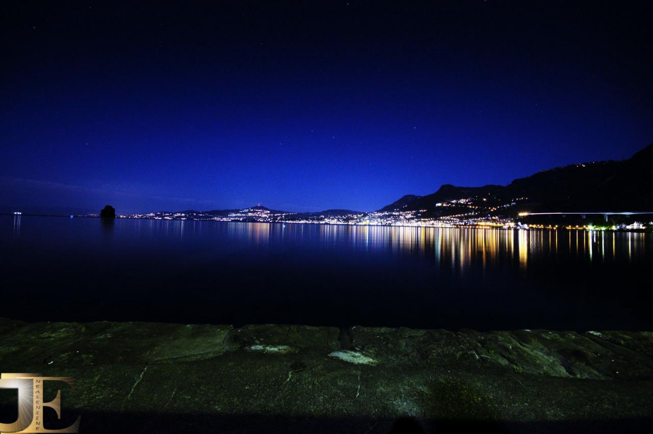 Les rives du Léman scintillent