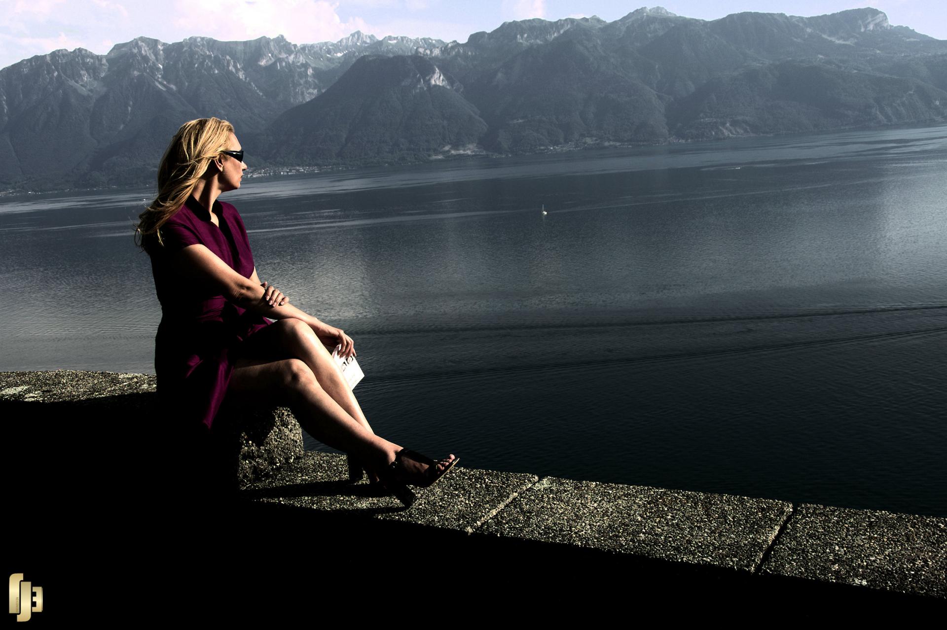 Perdue dans les eaux sombres du Léman